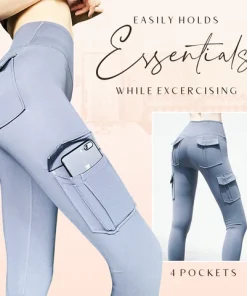 Multi Pockets Stretchy Yoga Pants,Stretchy Yoga Pants,Yoga Pants