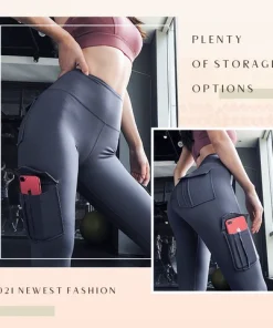 Multi Pockets Stretchy Yoga Pants,Stretchy Yoga Pants,Yoga Pants