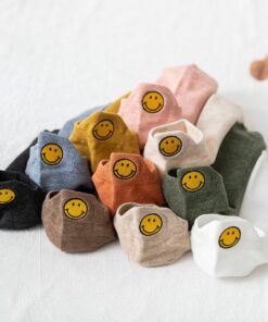 Heel Socks,Cute Smiling Heel Socks