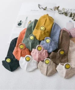 Heel Socks,Cute Smiling Heel Socks