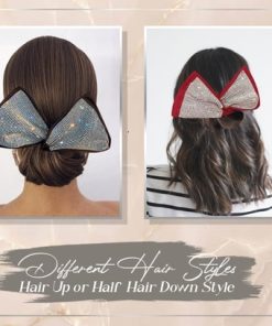 Diamond Glitter Deft Bun Twisting Bow,Diamond Glitter,Deft Bun,Twisting Bow