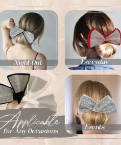 Diamond Glitter Deft Bun Twisting Bow,Diamond Glitter,Deft Bun,Twisting Bow