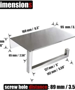 Toilet Paper Holder With Shelf,Toilet Paper Holder,Paper Holder