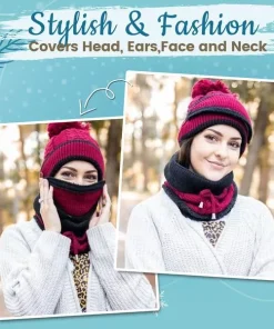 Fleece Lined Beanie,Lined Beanie,Fleece Lined,Fleece Lined Beanie with Warm Face Cover,Face Cover