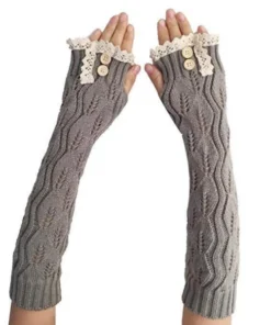 Knitted Fingerless Gloves,Fingerless Gloves