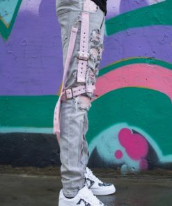 Locked and Loaded Jeans,Jeans With Straps,Locked and Loaded