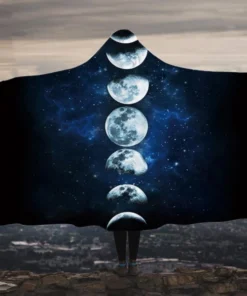 Moon Phases Hoodie,Hoodie Blanket,Moon Phases,Moon Phases Hoodie Blanket