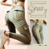 Multi Pockets Stretchy Yoga Pants,Stretchy Yoga Pants,Yoga Pants