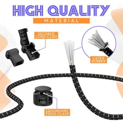 No Tie Stretching Lock Shoelaces,Lock Shoelaces,No Tie Stretching