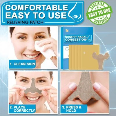 NoseFit Nasal Congestion Relieving Patch,Nasal Congestion Relieving Patch,Congestion Relieving Patch,Relieving Patch,Nasal Congestion Relieving