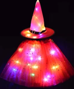 Light Up Witch Costume,Kids LED Light,Witch Costume,Costume for Halloween