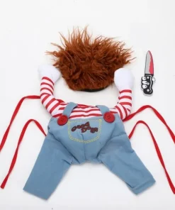 Chucky Dog Costume,Dog Costume,Chucky Dog,Halloween Deady Doll,Halloween
