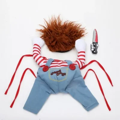 Chucky Dog Costume,Dog Costume,Chucky Dog,Halloween Deady Doll,Halloween
