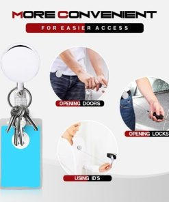 Key Ring,Retractable Anti Lose Key Ring