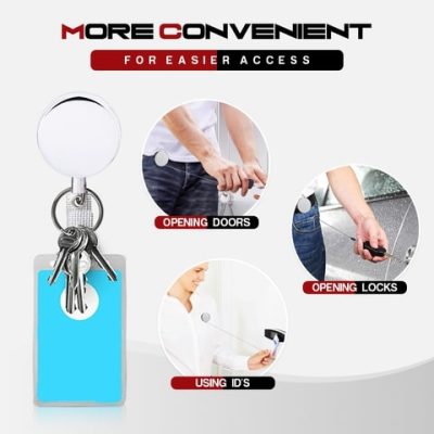 Key Ring,Retractable Anti Lose Key Ring