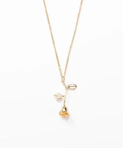 Rose Pendant Necklace,Pendant Necklace,Rose Pendant