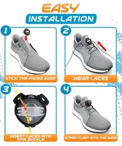 Spin Buckle Fast Shoelaces,Buckle Fast Shoelaces,Fast Shoelaces,Spin Buckle