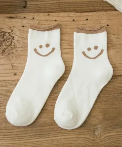 Lovely Smile,Cotton Socks,Lovely Smile Face Cotton Socks