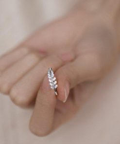 Ring For Daughter,Leaf Ring,Adjustable Leaf Ring,Adjustable Leaf Ring For Daughter