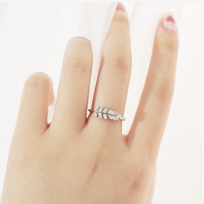 Ring For Daughter,Leaf Ring,Adjustable Leaf Ring,Adjustable Leaf Ring For Daughter