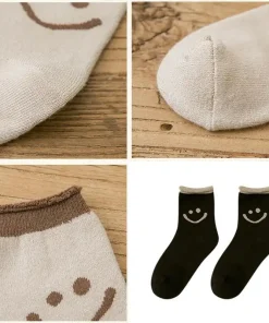 Lovely Smile,Cotton Socks,Lovely Smile Face Cotton Socks