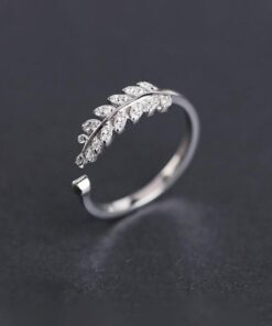Ring For Daughter,Leaf Ring,Adjustable Leaf Ring,Adjustable Leaf Ring For Daughter
