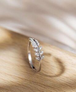 Ring For Daughter,Leaf Ring,Adjustable Leaf Ring,Adjustable Leaf Ring For Daughter