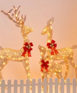 Christmas Deer,Lighted Christmas Deer,Lighted Christmas