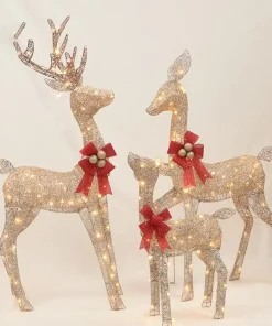 Christmas Deer,Lighted Christmas Deer,Lighted Christmas