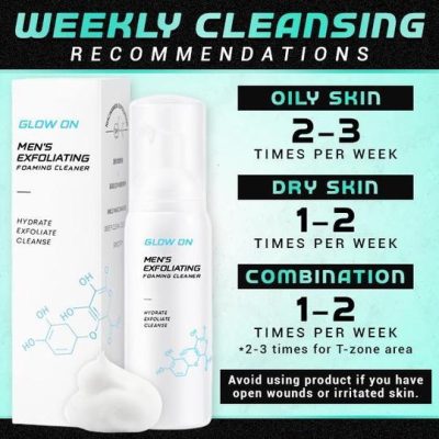 GlowOn Men's Exfoliating Foaming Cleaner