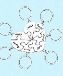 Puzzle Necklace,Heart Pendant,puzzle piece necklace