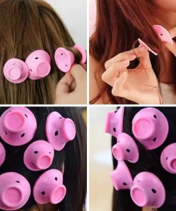 Silicone Hair Curlers,Hair Curlers,Heatless Silicone Hair Curlers
