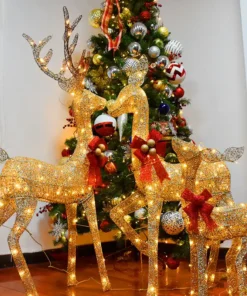 Christmas Deer,Lighted Christmas Deer,Lighted Christmas