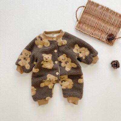 Winter Romper,Bear Winter,Baby Bear,Baby Bear Winter Romper