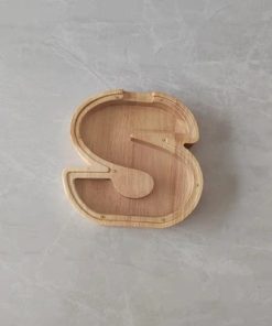 Letter Piggy Bank,Personalized Wooden Letter Piggy Bank