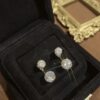 Diamond Ball Earrings,Hollow Diamond,Ball Earrings,Diamond Ball