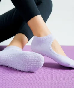 Yoga Socks,Anti-Slip Breathable Backless Yoga Socks