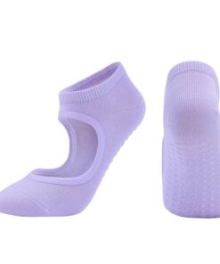 Yoga Socks,Anti-Slip Breathable Backless Yoga Socks