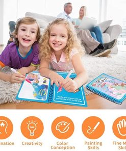 Magic Water Coloring Book,Water Coloring Book,Coloring Book,Magic Water Coloring