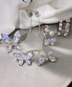 Butterfly Ring,3D Butterfly,Adjustable 3D Butterfly Ring