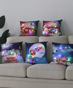 Christmas Pillow Case,Christmas Pillow,Pillow Case,LED Christmas Pillow Case
