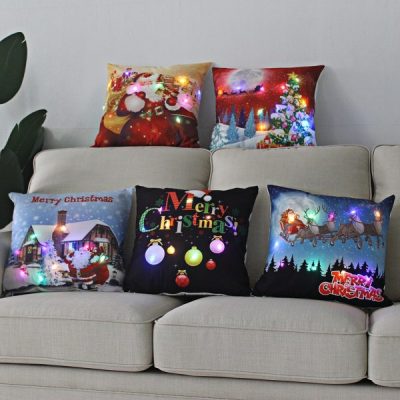 Christmas Pillow Case,Christmas Pillow,Pillow Case,LED Christmas Pillow Case