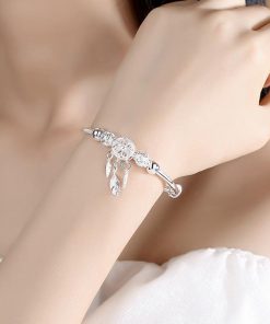 Dreamcatcher Bracelet,Feather Charm,Dreamcatcher