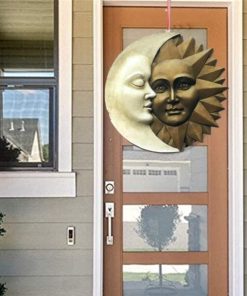 Outdoor Wall Sculpture,Wall Sculpture,Sun and Moon,Sun and Moon Outdoor Wall Sculpture