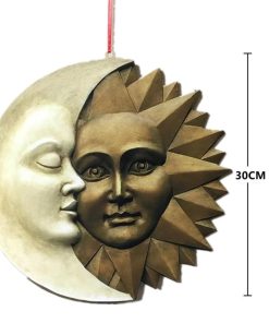 Outdoor Wall Sculpture,Wall Sculpture,Sun and Moon,Sun and Moon Outdoor Wall Sculpture