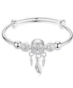 Dreamcatcher Bracelet,Feather Charm,Dreamcatcher
