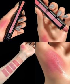 Velvet Matte,Compact Lipstick,Matte Compact,5 in 1 Velvet Matte Compact Lipstick