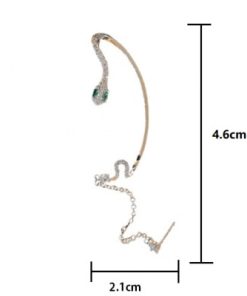 Snake Earrings,Earrings with Diamonds,Snake Earrings with Diamonds