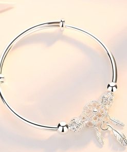 Dreamcatcher Bracelet,Feather Charm,Dreamcatcher