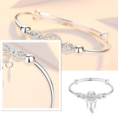 Dreamcatcher Bracelet,Feather Charm,Dreamcatcher